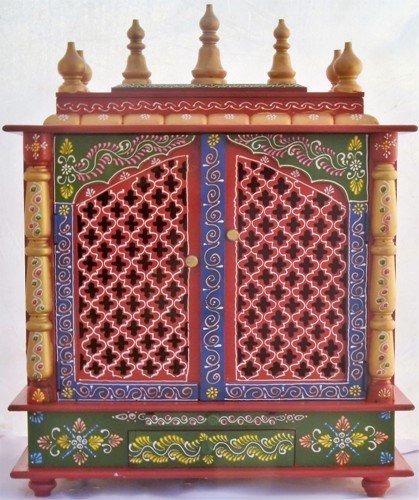 Mandir: Rajasthani Ethnic Handcrafted Wooden Temple/Mandir/Pooja Ghar/Mandapam