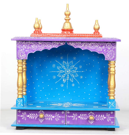 Mandir: Rajasthani Ethnic Handcrafted Wooden Temple/mandir/Pooja Ghar