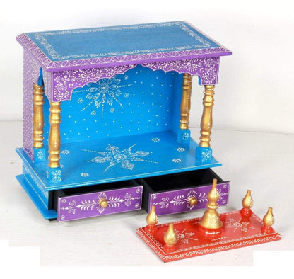 Mandir: Rajasthani Ethnic Handcrafted Wooden Temple/mandir/Pooja Ghar