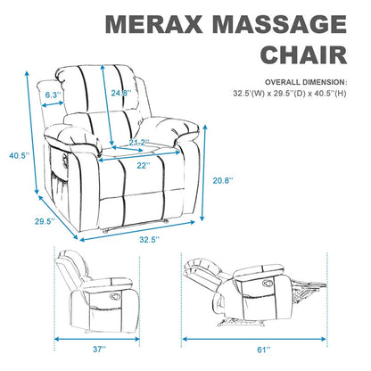 Massage Chairs: Heated Massage & Recliner Chair