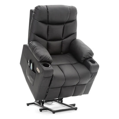 Massage Chairs: Modern Leatherette Adjustable Width Heated Massage Chair