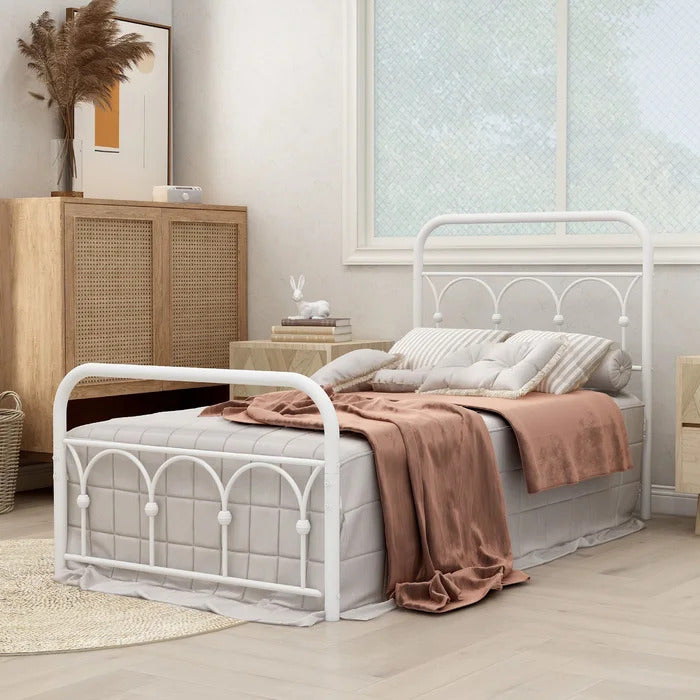 Metal Bed : JINNY Metal Platform Bed
