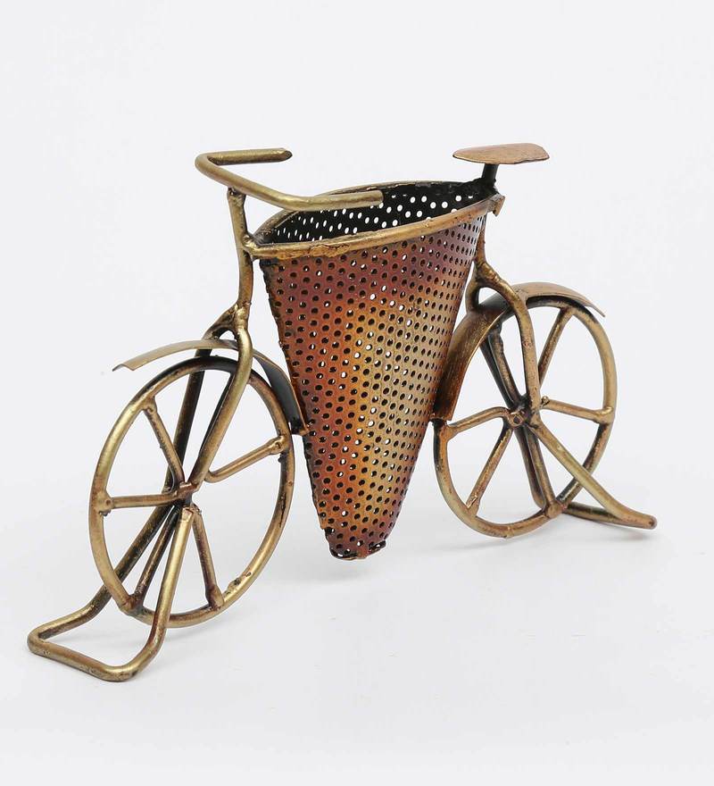Pen Stand - Metal Pen Holder In Copper Table Decor