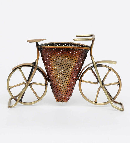 Pen Stand - Metal Pen Holder In Copper Table Decor