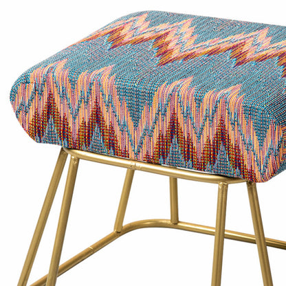 Metallic Stools: Multicolor Metallic Ottoman