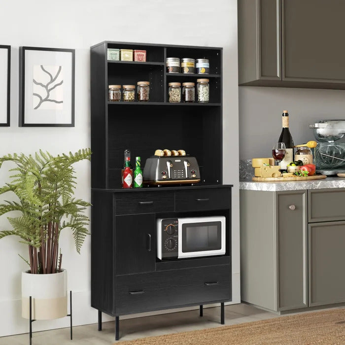 Microwave Stands: 71" Kitchen Pantry & Hutch Cabinets