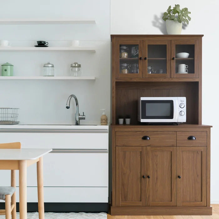 Microwave Stands: 71'' Kitchen Pantry & Hutch Cabinets