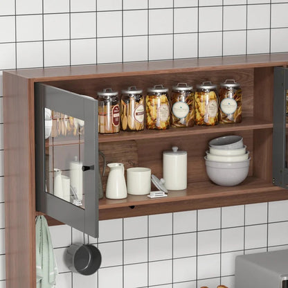 Microwave Stands: 76.8" Kitchen Pantry & Hutch Cabinets