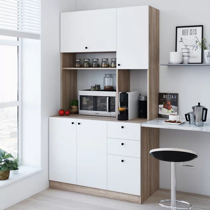 Microwave Stands: 71" Kitchen Cabinet & Hutch Cabinets