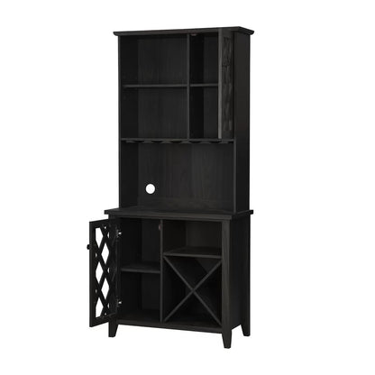 Microwave Stands : Allen 72" Kitchen Pantry & Hutch Cabinets