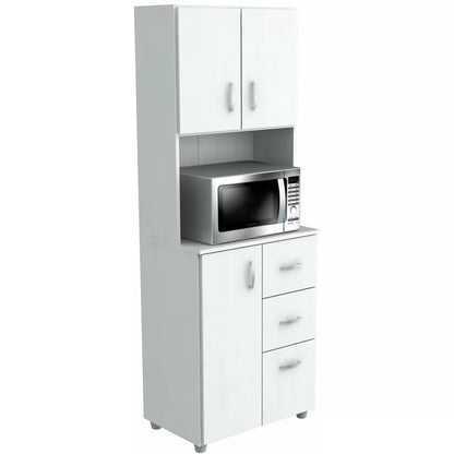 Microwave Stands : Classic 66" Kitchen Pantry & Hutch Cabinets
