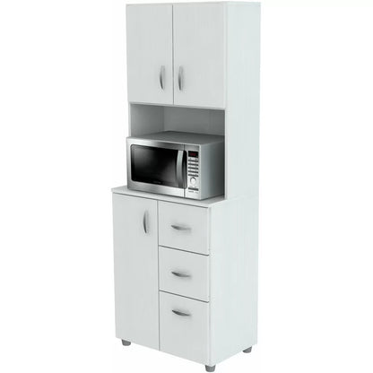 Microwave Stands : Classic 66" Kitchen Pantry & Hutch Cabinets