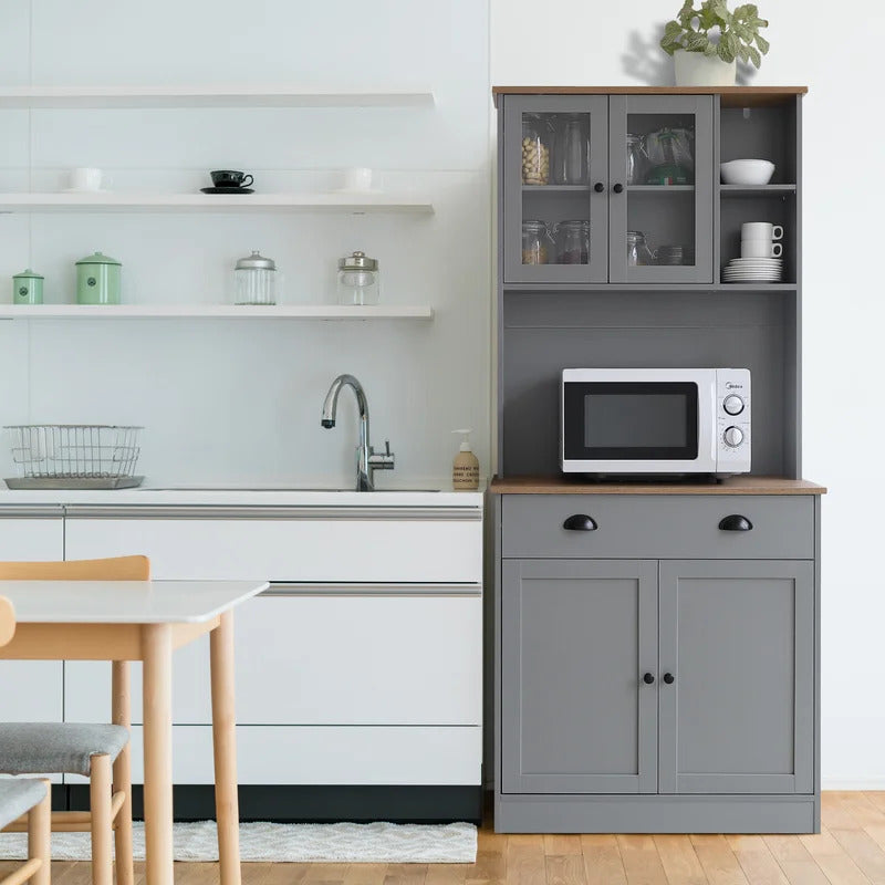 Microwave Stands : Hellen 70" Kitchen Pantry