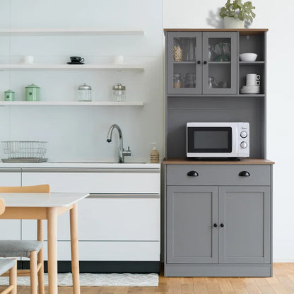 Microwave Stands : Hellen 70" Kitchen Pantry