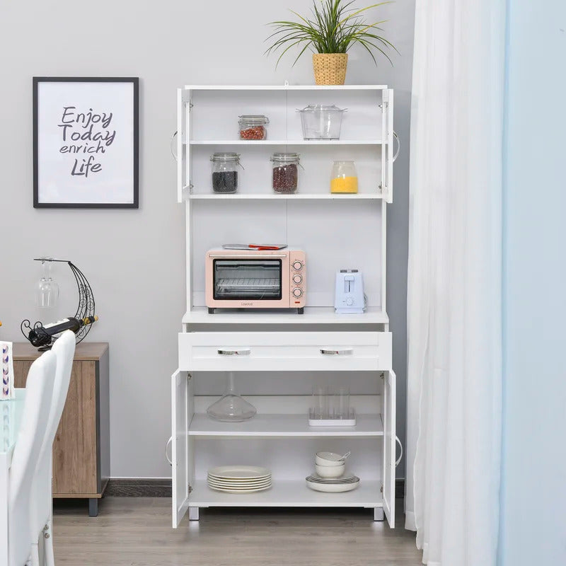 Microwave Stands : Modern 67" Kitchen Pantry & Hutch Cabinets