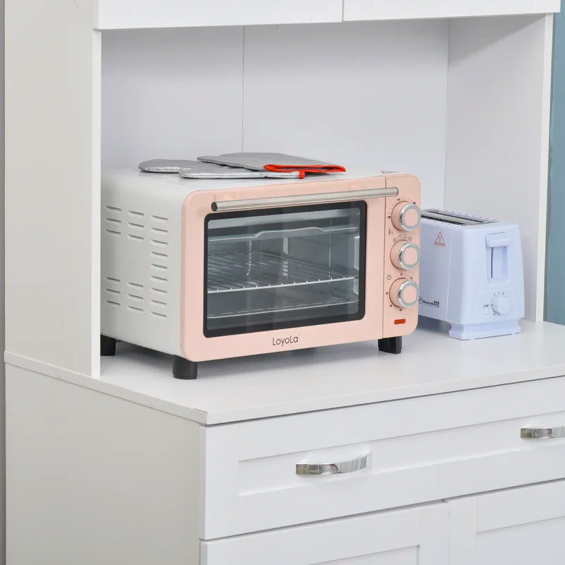 Microwave Stands : Modern 67" Kitchen Pantry & Hutch Cabinets