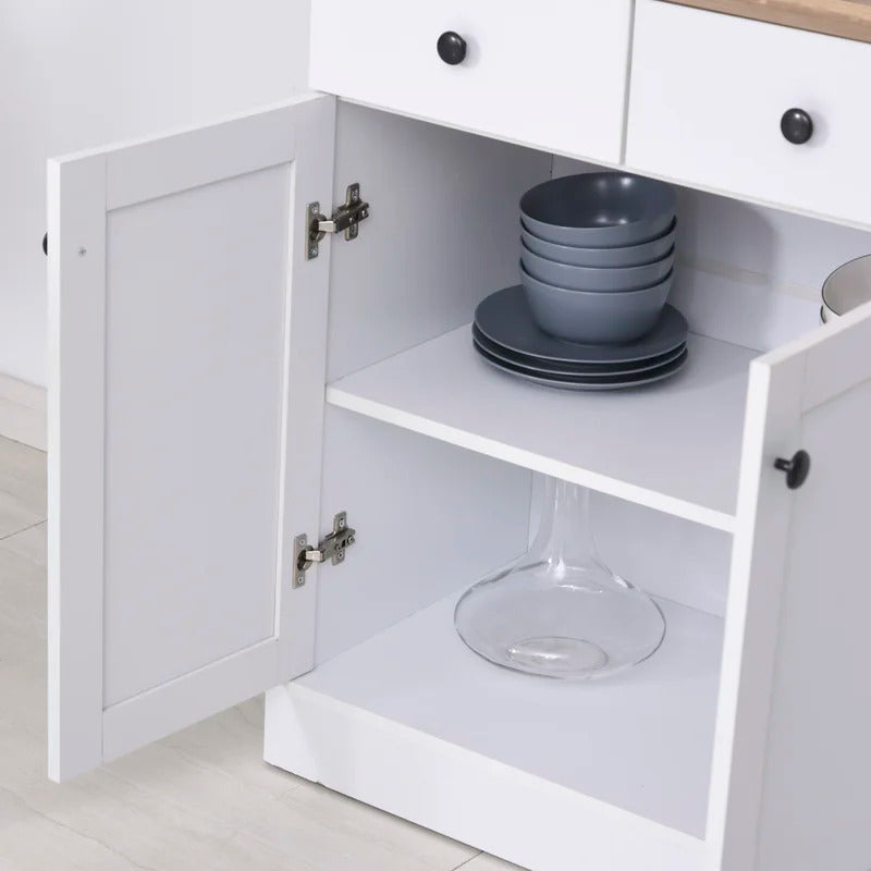Microwave Stands : Shin 71" Kitchen Pantry & Hutch Cabinets