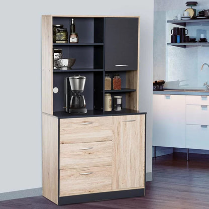 Microwave Stands: 67" Kitchen Pantry & Hutch Cabinets