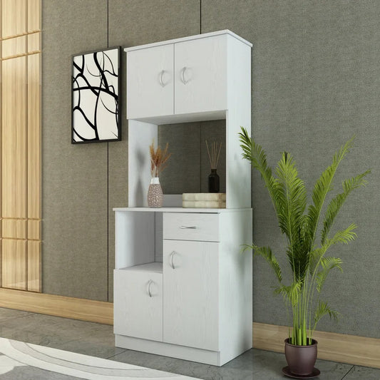 Microwave Stands: Home Styles 69'' Kitchen Pantry & Hutch cabinets