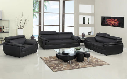 Modern Sofa Set: 5 Seater Leatherette Sofa Set
