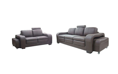 Modern Sofa Set: 5 Seater Leatherette Sofa Set