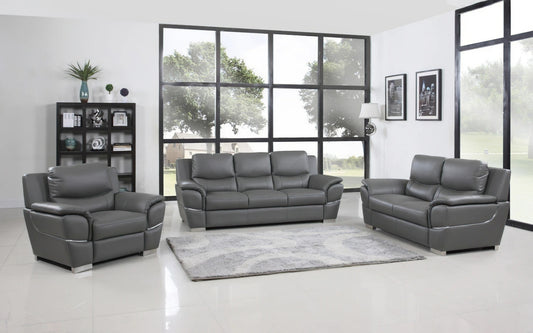 Modern Sofa Set: 6 Seater Leatherette Sofa Set