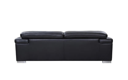 Modern Sofa Set: Black 5 Seater Sofa Set 