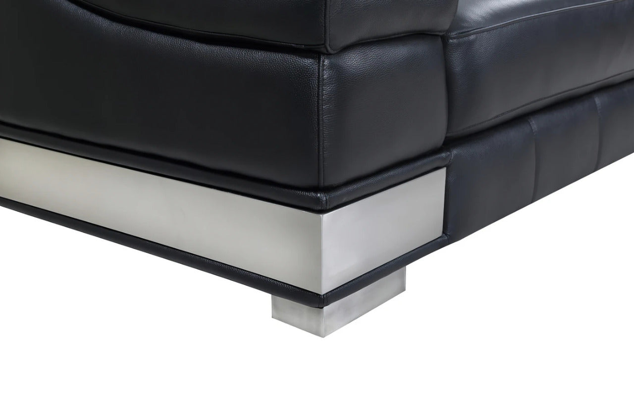 Modern Sofa Set: Black 5 Seater Sofa Set 