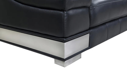 Modern Sofa Set: Black 5 Seater Sofa Set 