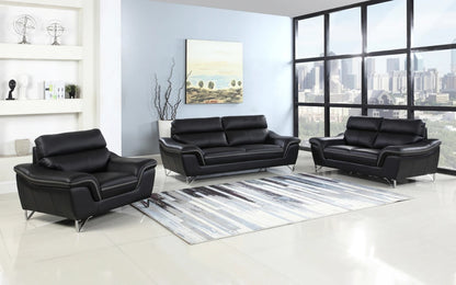 Modern Sofa Set: Leatherette 5 Seater Sofa Set