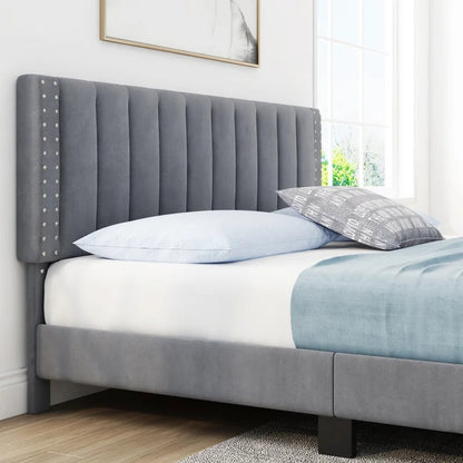 Modular Bed : Eva Tufted Upholstered Platform Bed