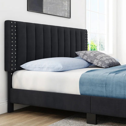 Modular Bed : Eva Tufted Upholstered Platform Bed