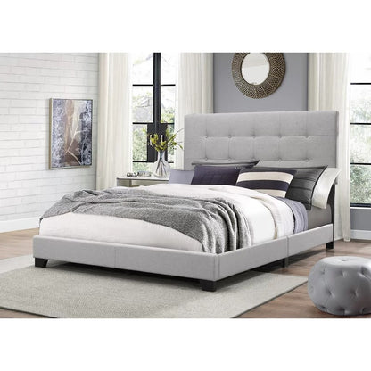 Modular Bed : Fiza Tufted Upholstered Standard Bed