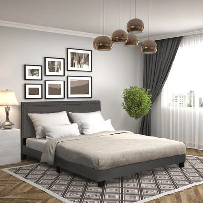 Modular Bed : Keni Upholstered Platform Bed
