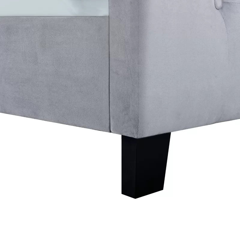 Modular Bed : King Tufted Upholstered Standard Bed