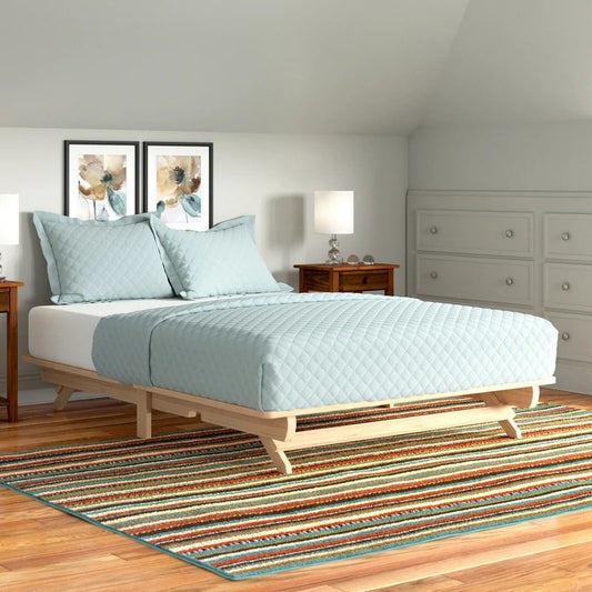 Modular Bed : Liza Solid Wood Platform Bed