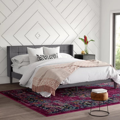 Modular Bed : Maria Upholstered Platform Bed