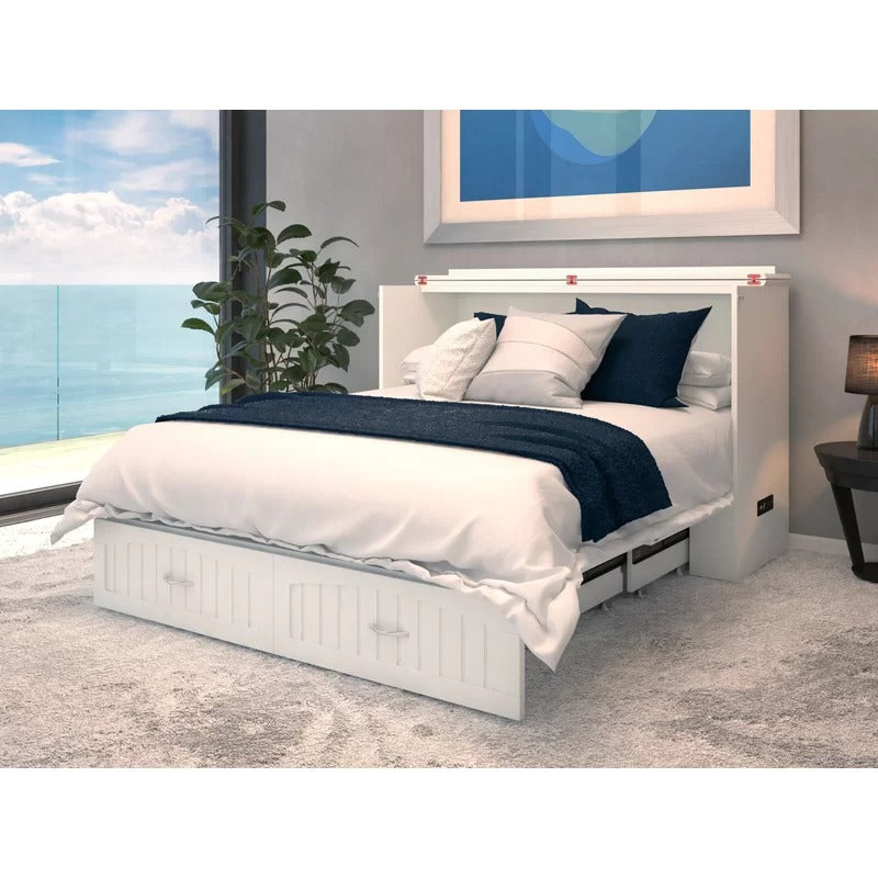 Modular Bed : Solid Wood Storage Murphy Bed