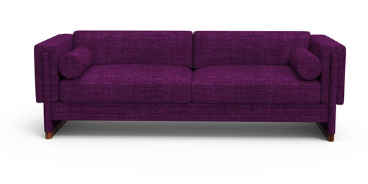 3 Seater Sofa Set:- Munix Fabric Sofa Set (Violet)