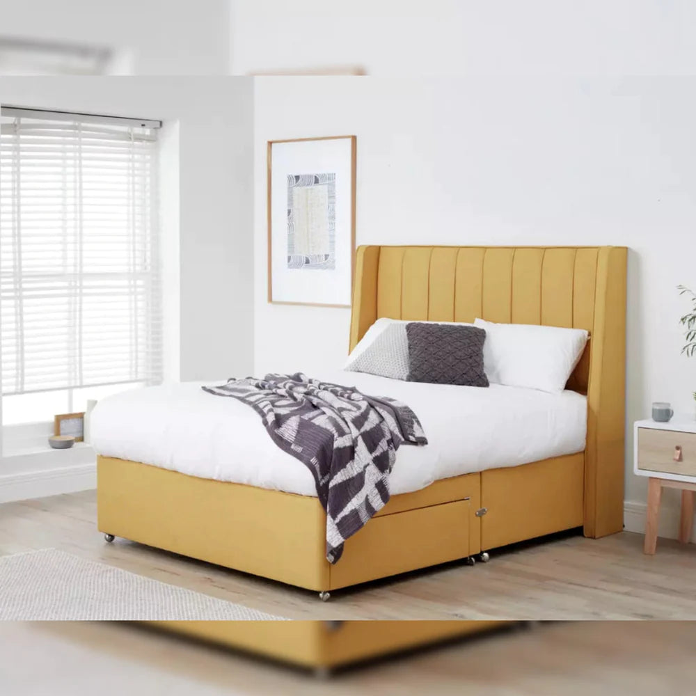 King Size: 2 Drawer King Size Divan Bed With Storage