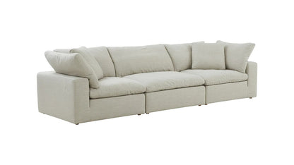 3 Seater Sofa:- Neppar Fabric Sofa Set, (Light Grey)