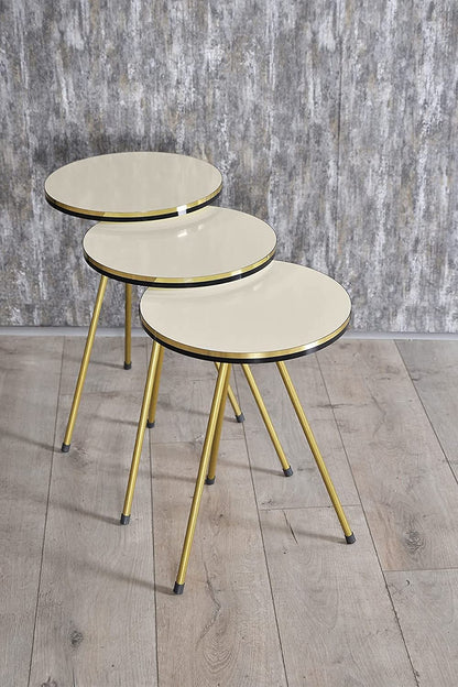 Nest Of Tables : 4 Piece Living Room Table Set Coffee Table/Round Nesting Tables