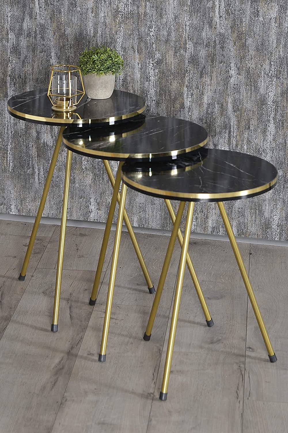 Nest Of Tables : 4 Piece Living Room Table Set Coffee Table/Round Nesting Tables