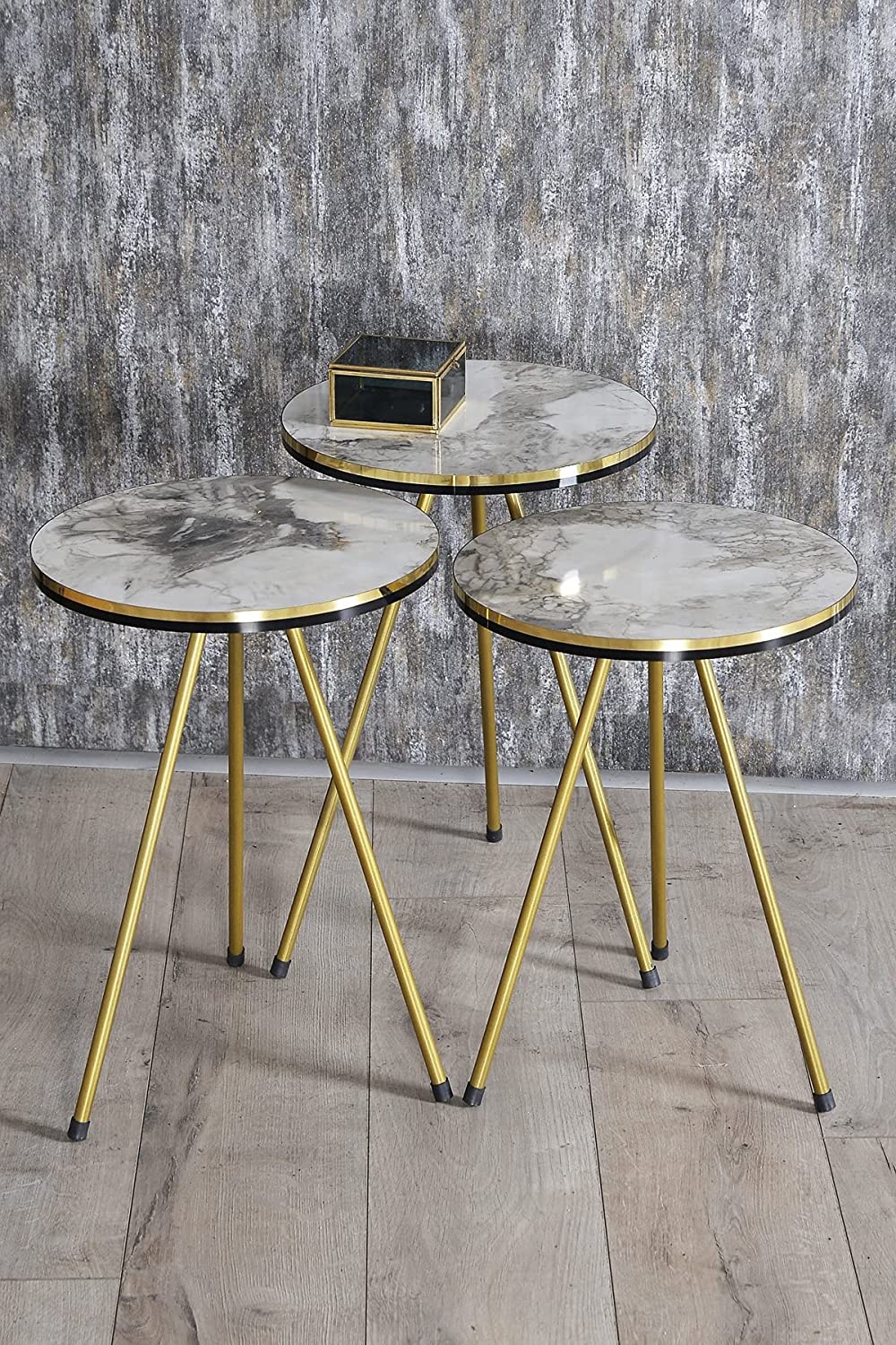 Nest Of Tables : 4 Piece Living Room Table Set Coffee Table/Round Nesting Tables