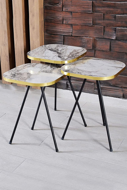 Nest Of Tables : 4 Piece Living Room Table Set Coffee Table/Round Nesting Tables