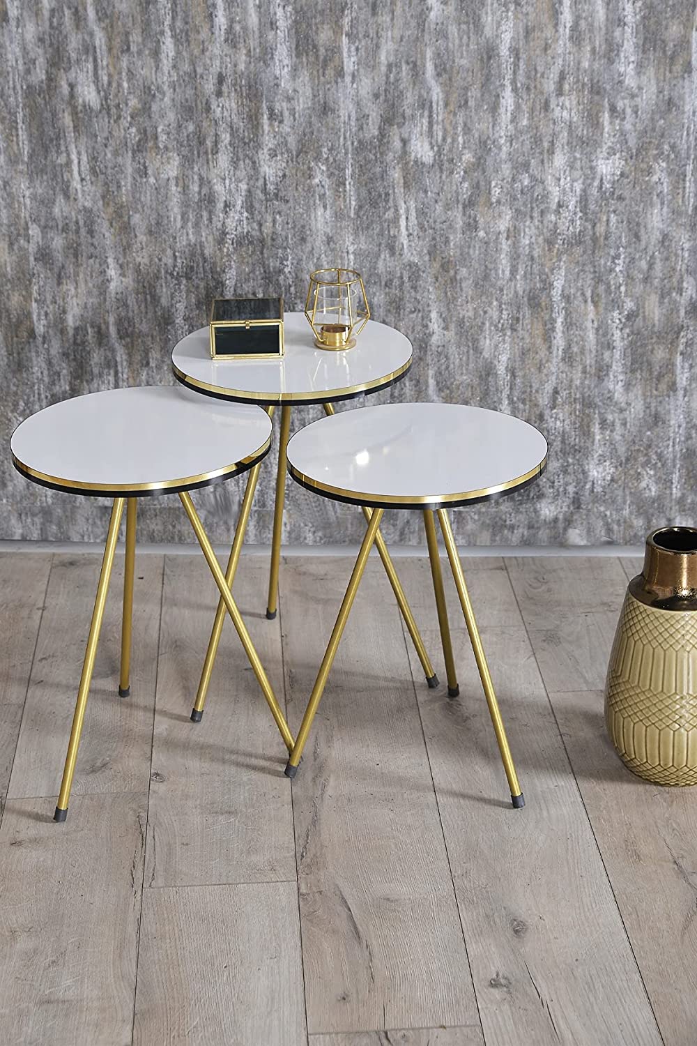 Nest Of Tables : 4 Piece Living Room Table Set Coffee Table/Round Nesting Tables