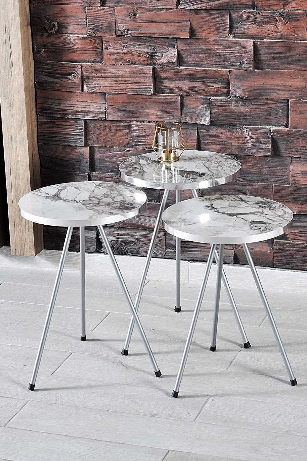 Nest Of Tables : 4 Piece Living Room Table Set Coffee Table/Round Nesting Tables