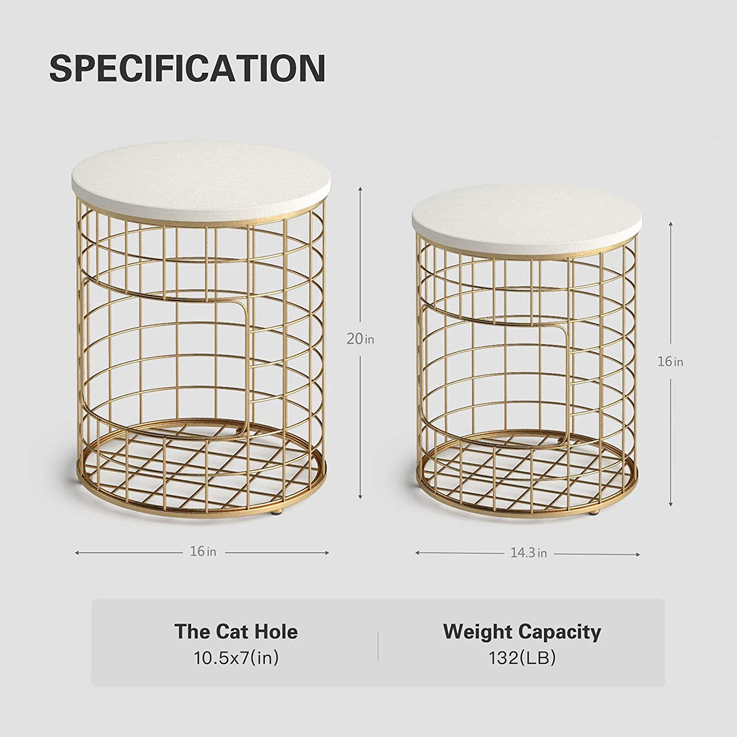 Nest Of Tables : Coffee Nesting Table Set of 2 Modern Decor Side Desk with Storage Hole