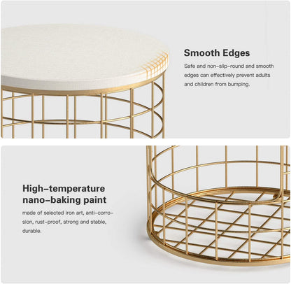 Nest Of Tables : Coffee Nesting Table Set of 2 Modern Decor Side Desk with Storage Hole