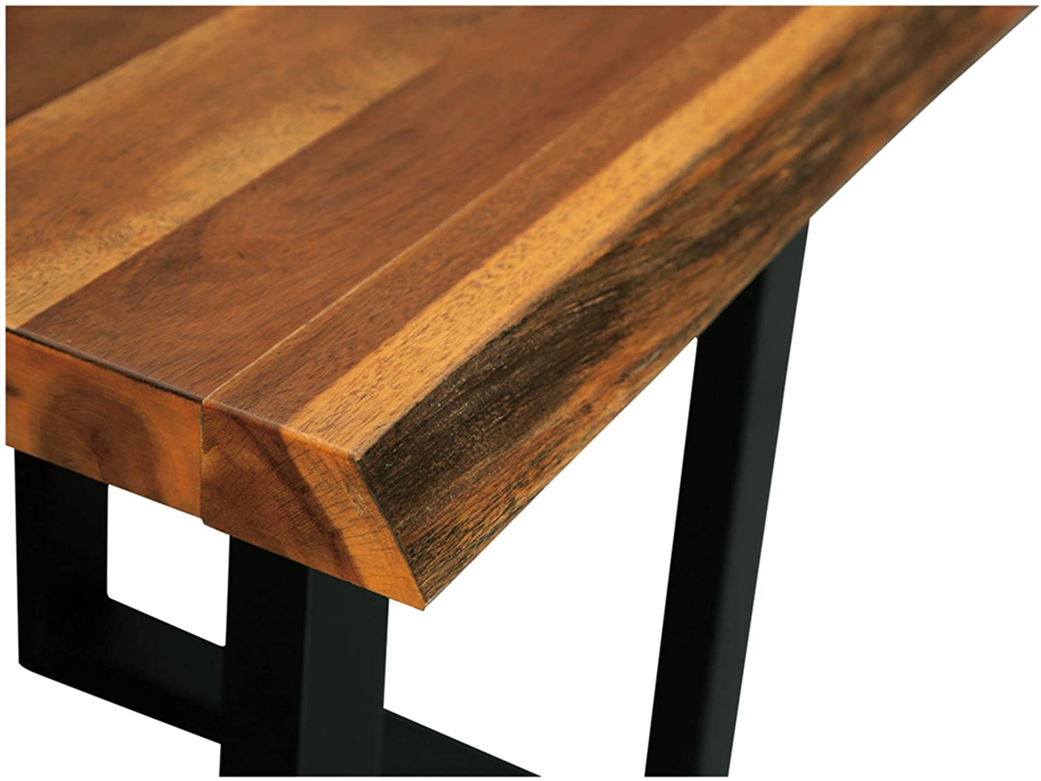 Nest Of Tables: Contemporary Square End Table, Brown/Black